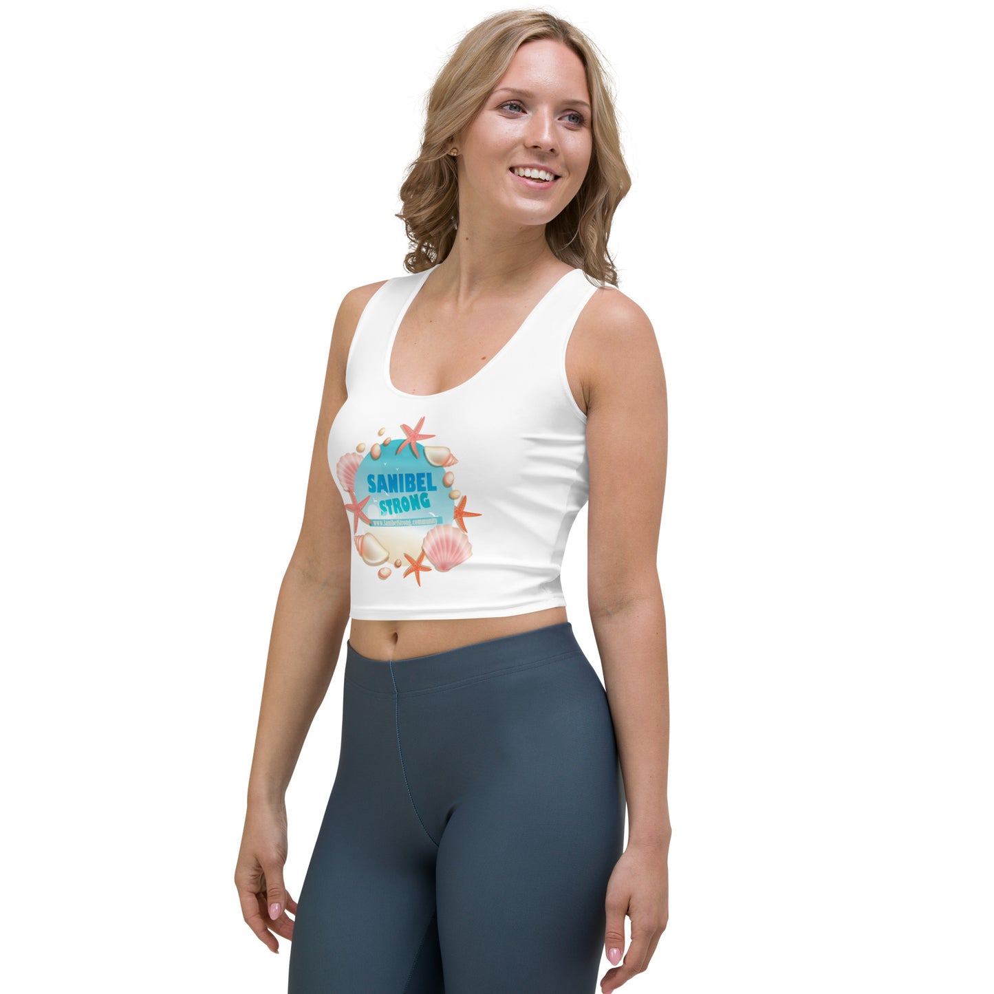 Sanibel Strong Starfish & Seashells - Crop Top