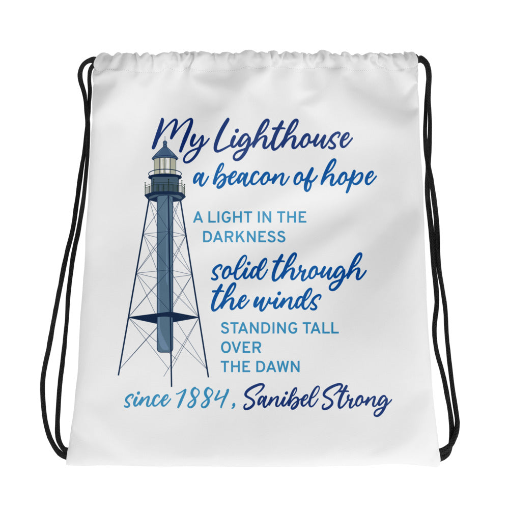 My Lighthouse Poem - Drawstring Bag