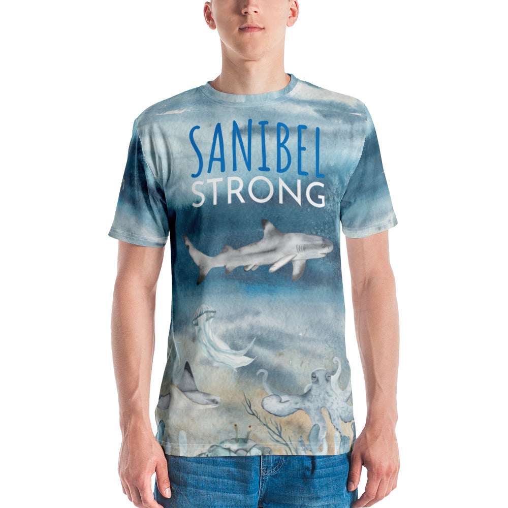 Sanibel Strong Men's Shirt - Shark Sea Life