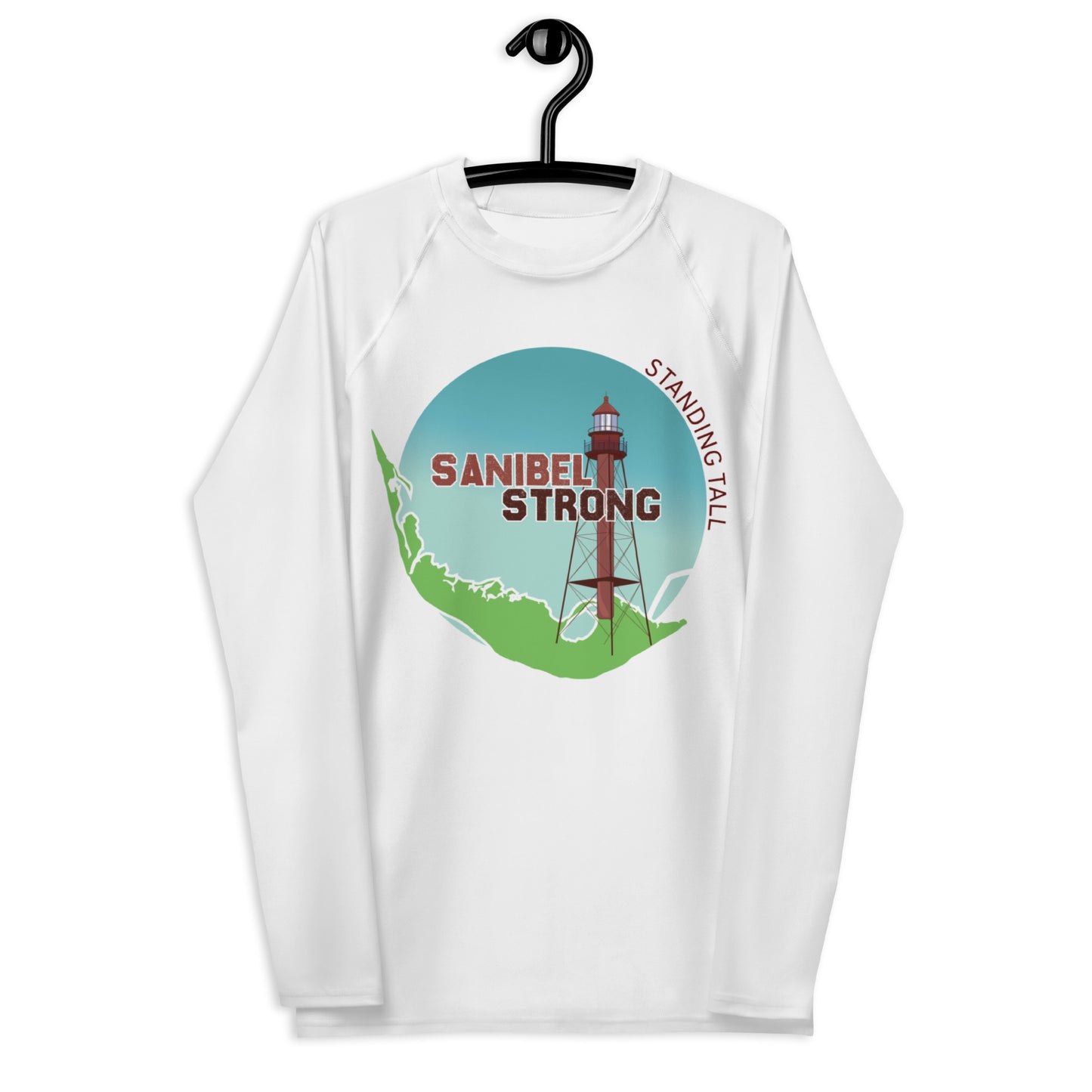 Sanibel Strong - Men's Sun Protective Shirt / Rash Guard - Blocks 98% of the sun!
