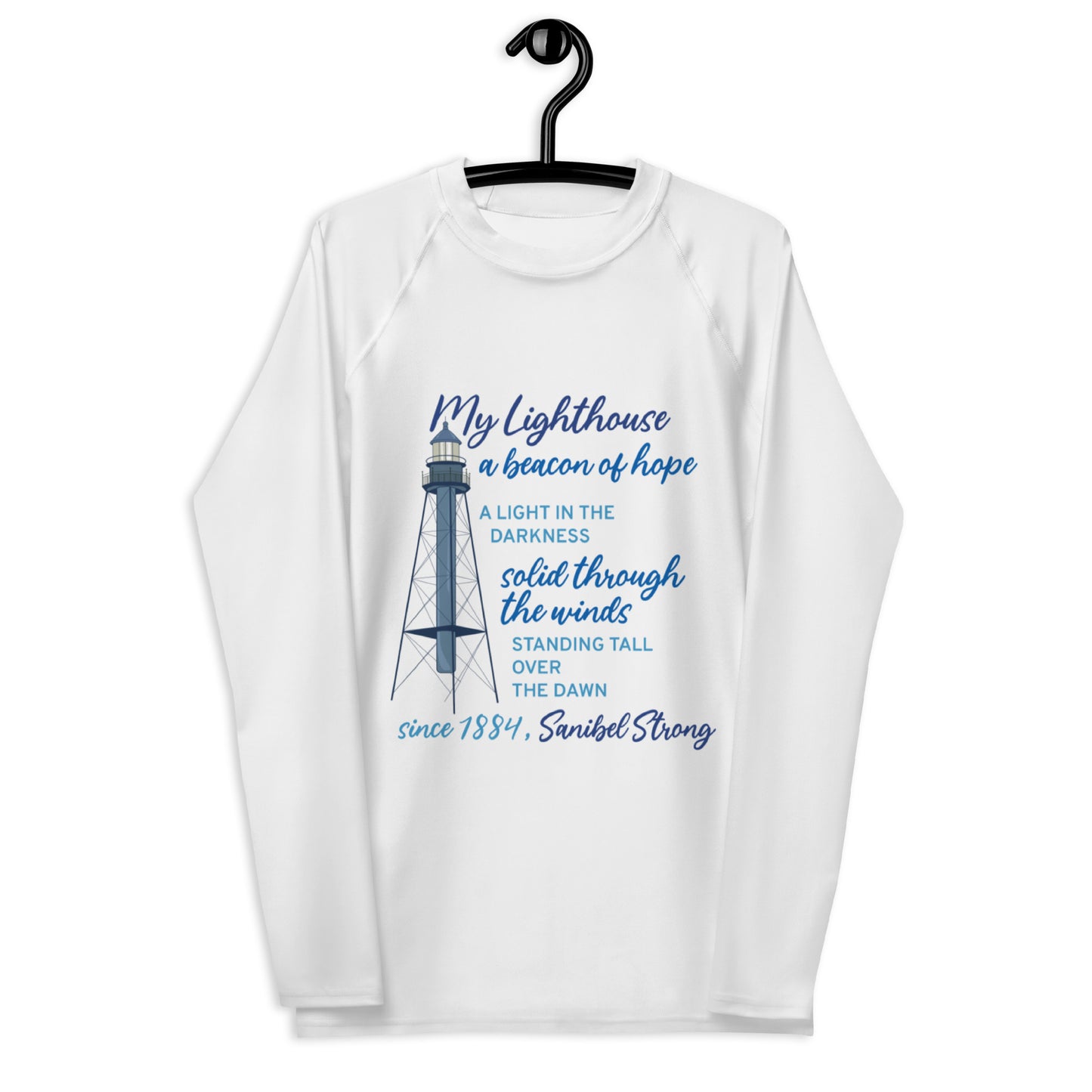 My Lighthouse Poem - Men's Sun Protective Shirt / Rash Guard - Blocks 98% of the sun!