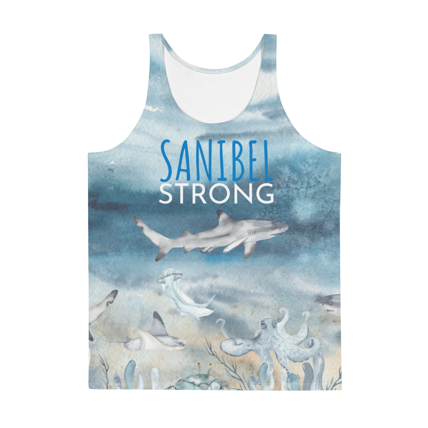 Sanibel Strong Tank Top - Unisex - Shark Sea Life