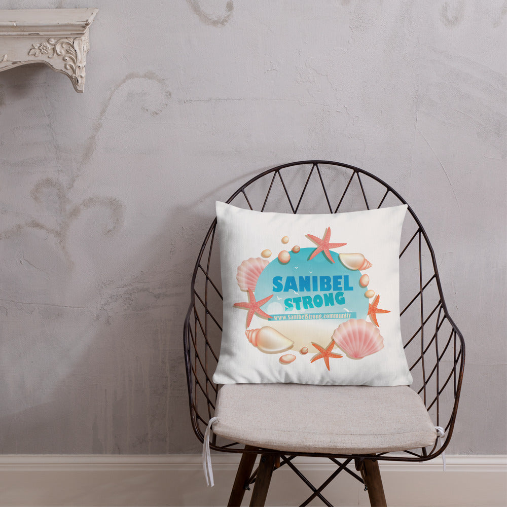 Sanibel Strong Starfish & Seasheslls - Pillow