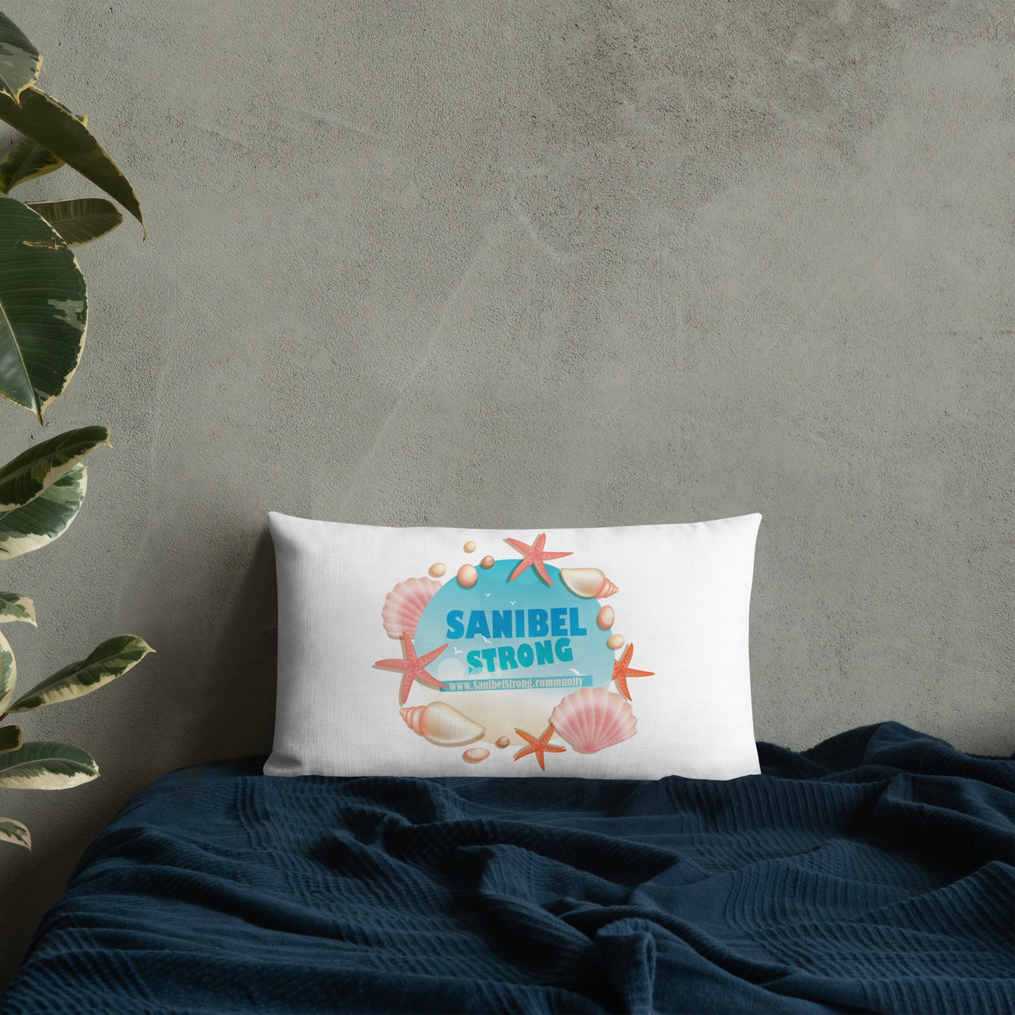 Sanibel Strong Starfish & Seasheslls - Pillow