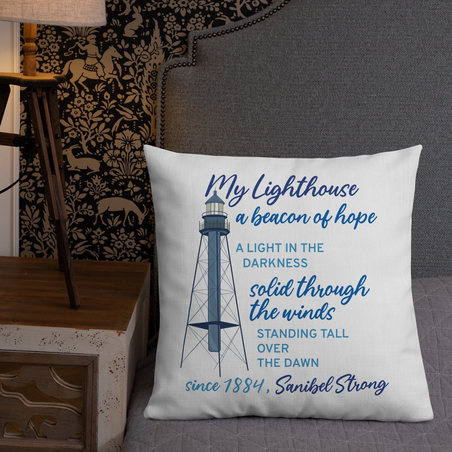 My Lighthouse Poem - Pillow