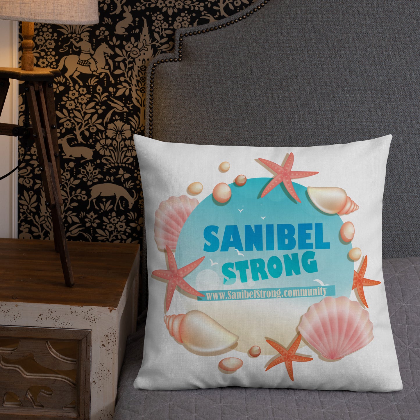 Sanibel Strong Starfish & Seasheslls - Pillow