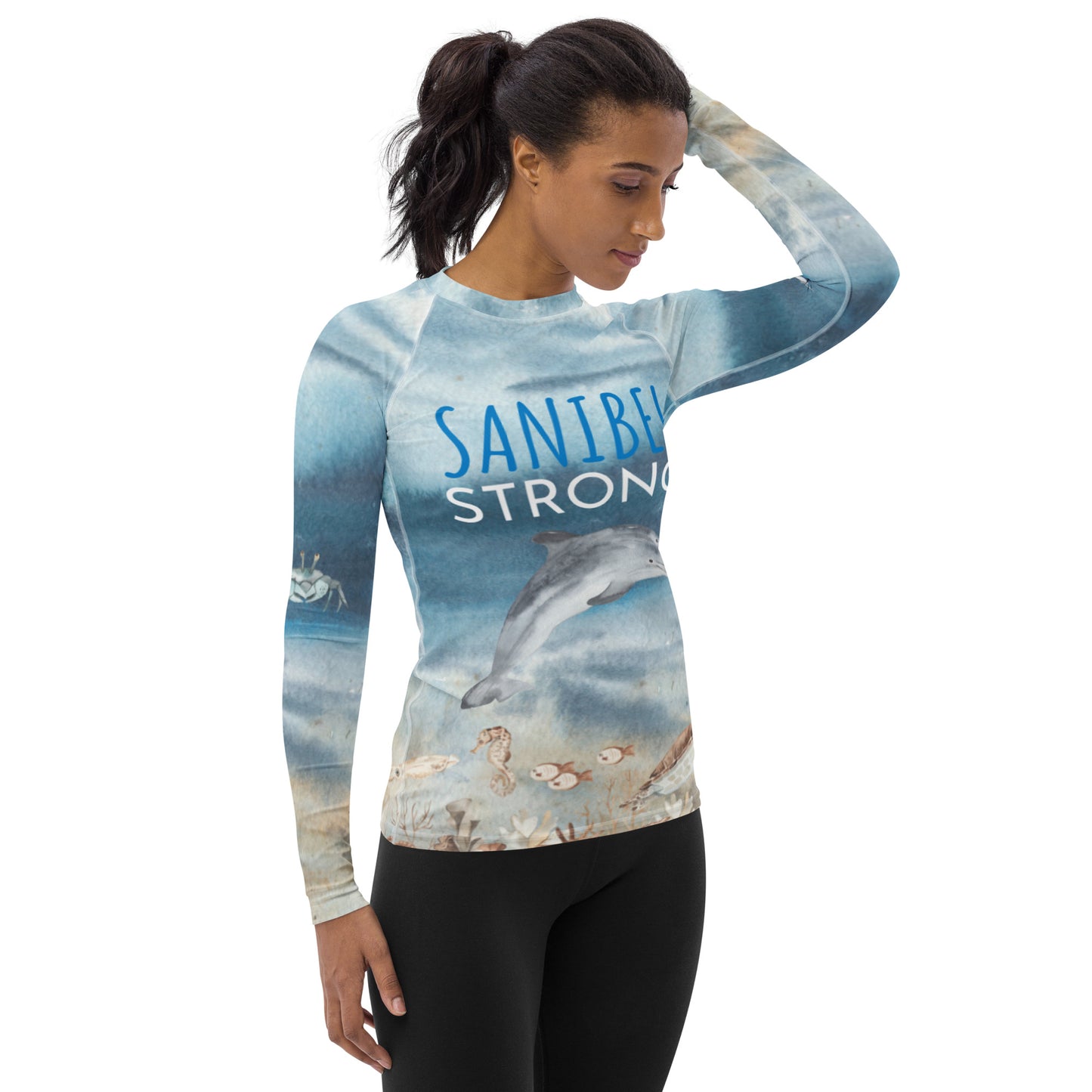 Sanibel Strong Women's Sun Protective Shirt / Rash Guard - Blocks 98% of the sun!