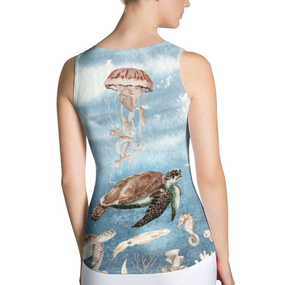 Sanibel Strong Tank Top - Dolphin Sea Life