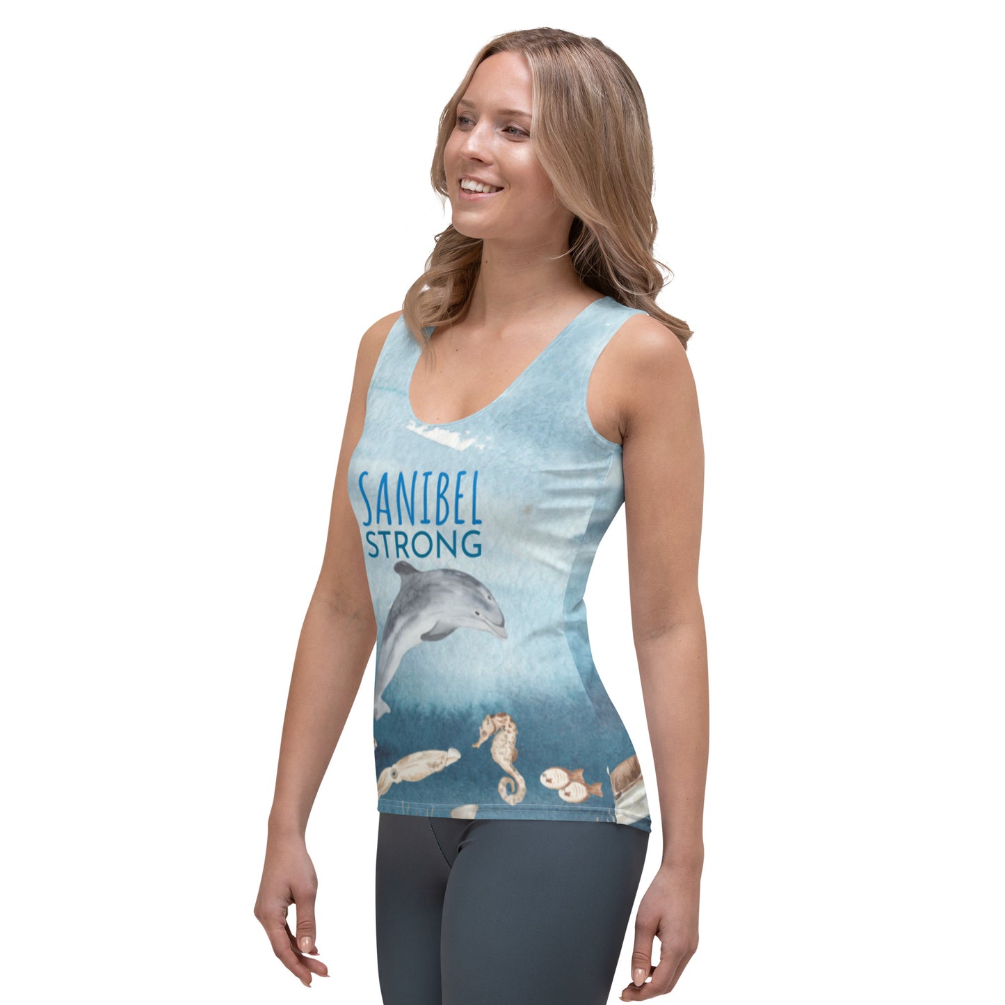 Sanibel Strong Tank Top - Dolphin Sea Life