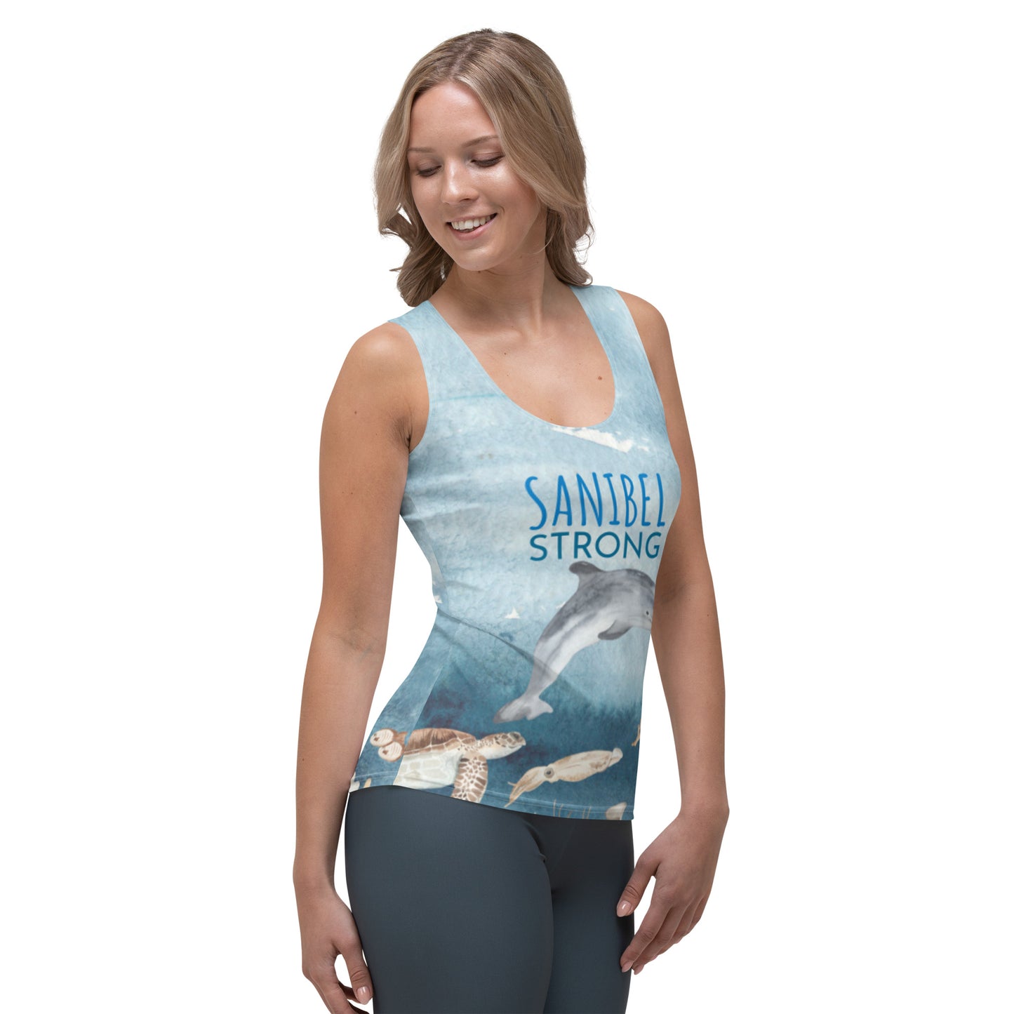 Sanibel Strong Tank Top - Dolphin Sea Life