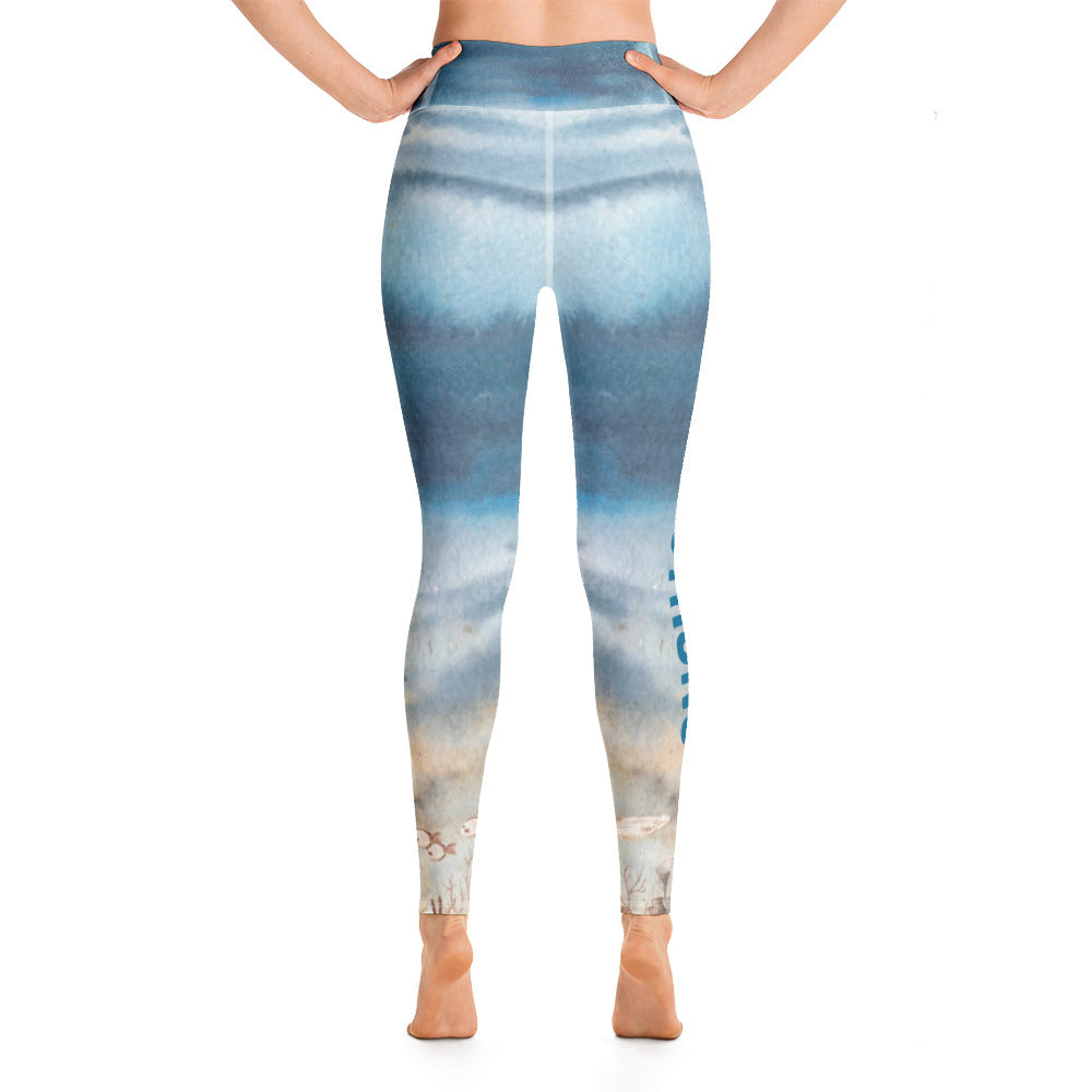 Sea Life Yoga Leggings (#SanibelStrong on side)