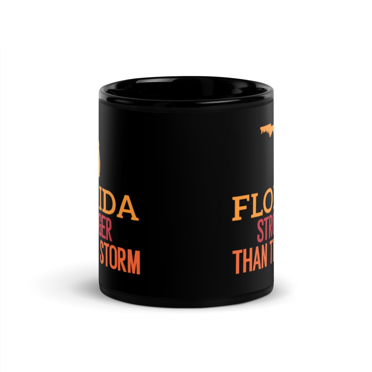 Florida Stronger Than The Storm Black Mug