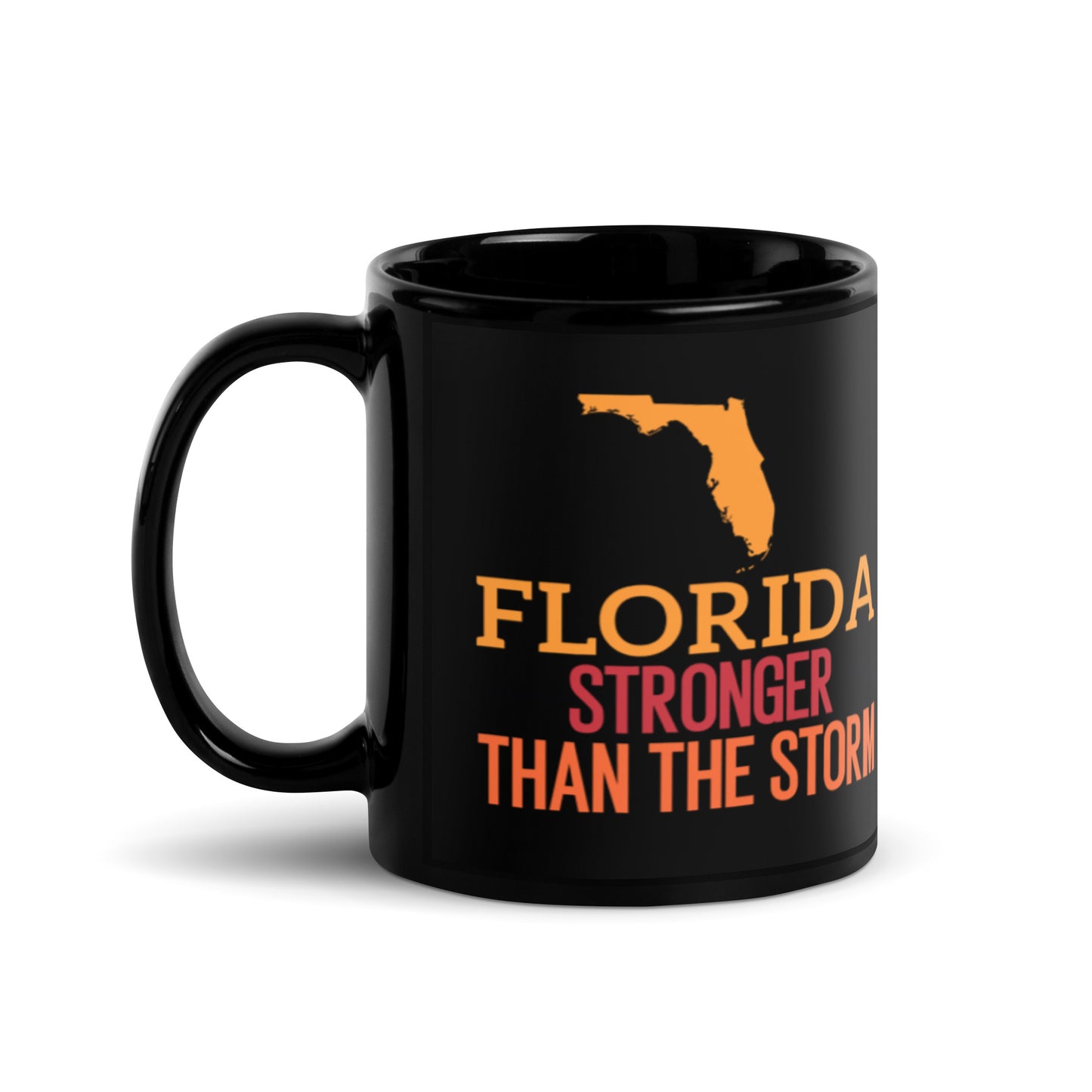 Florida Stronger Than The Storm Black Mug