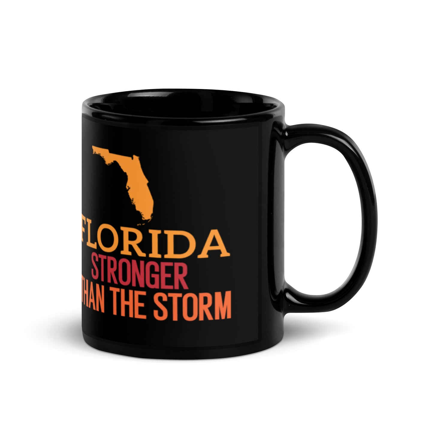 Florida Stronger Than The Storm Black Mug