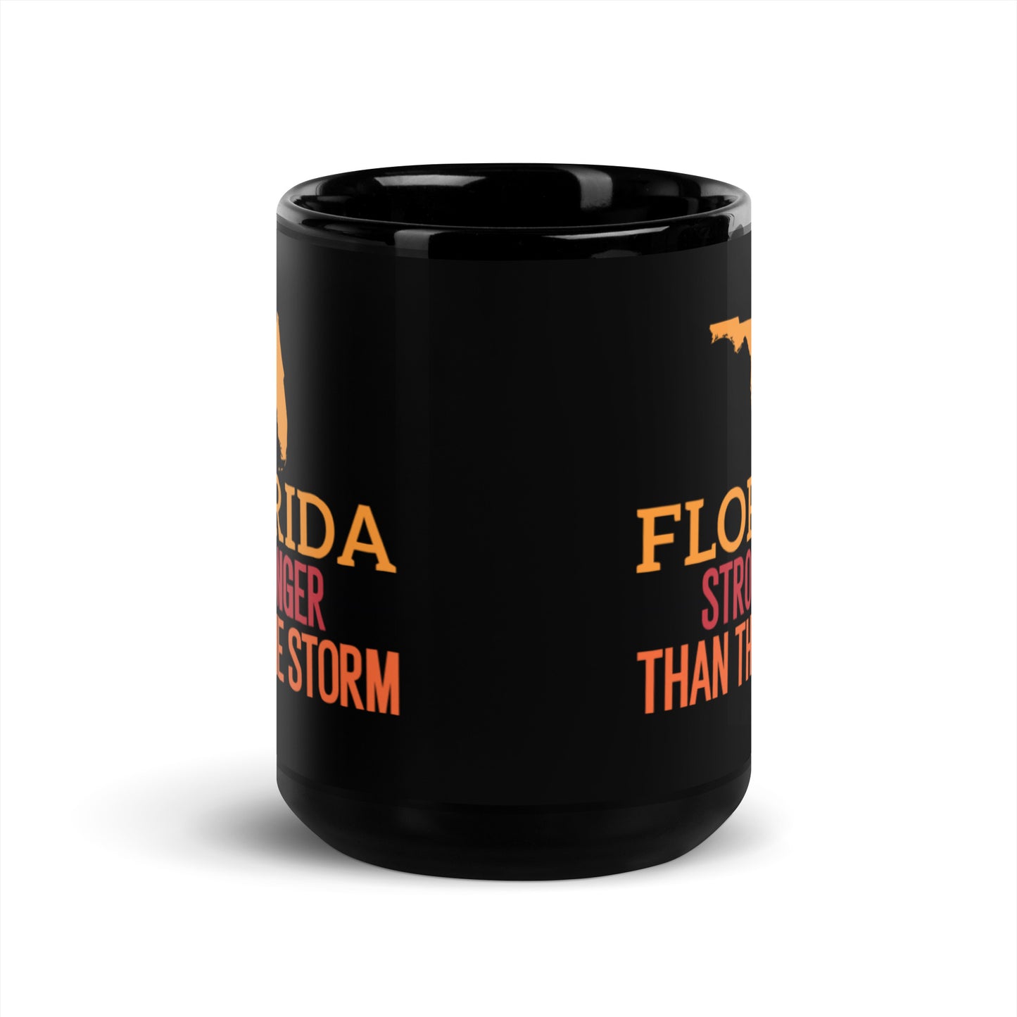 Florida Stronger Than The Storm Black Mug
