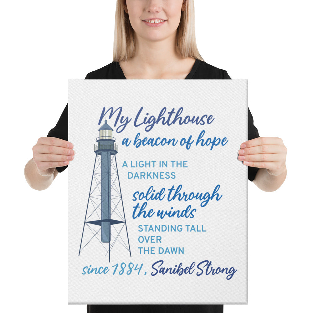 My Lighthouse Poem - Canvas