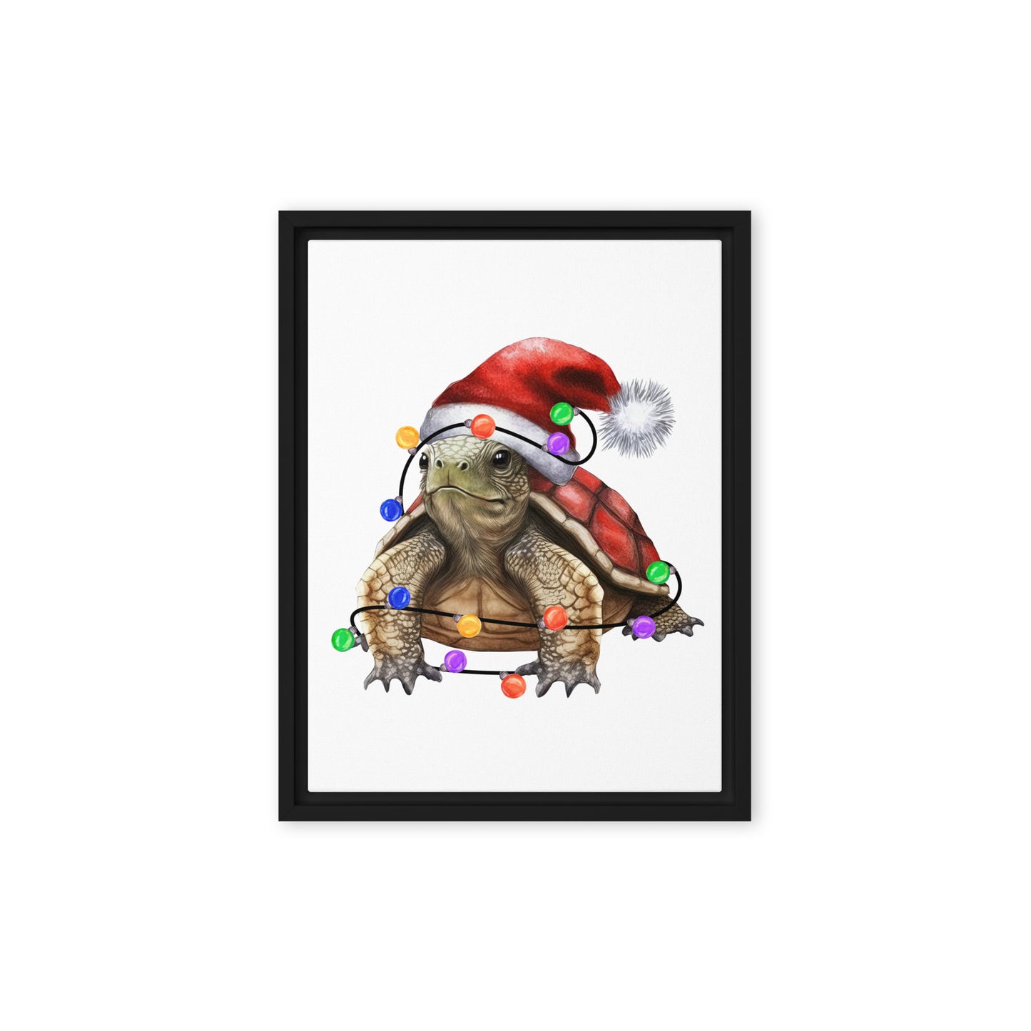 Sanibel Santa Framed Canvas