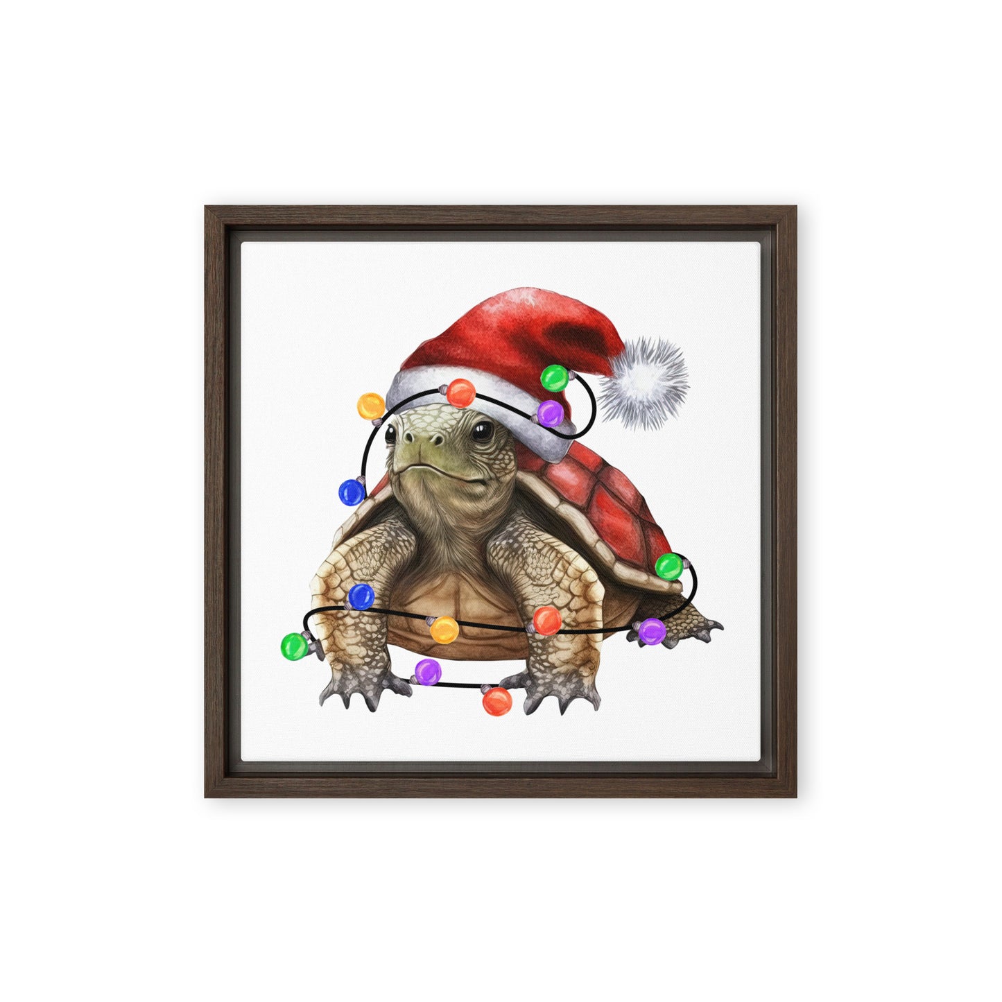 Sanibel Santa Framed Canvas