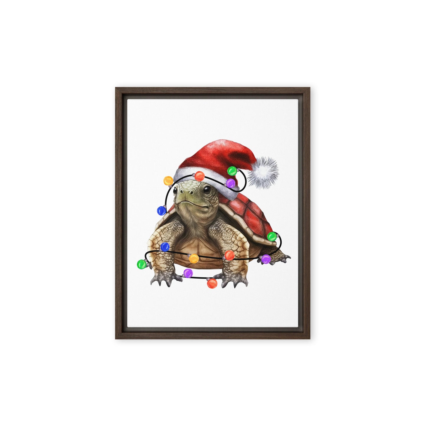 Sanibel Santa Framed Canvas