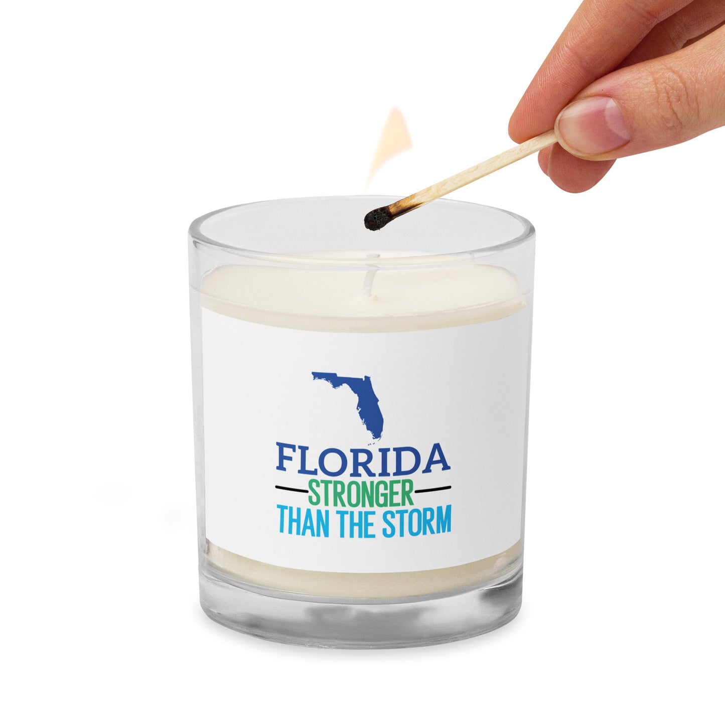 Florida Stronger Than The Storm Candle