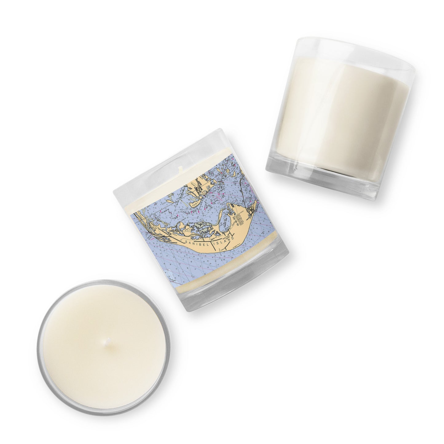 Sanibel Map Candle