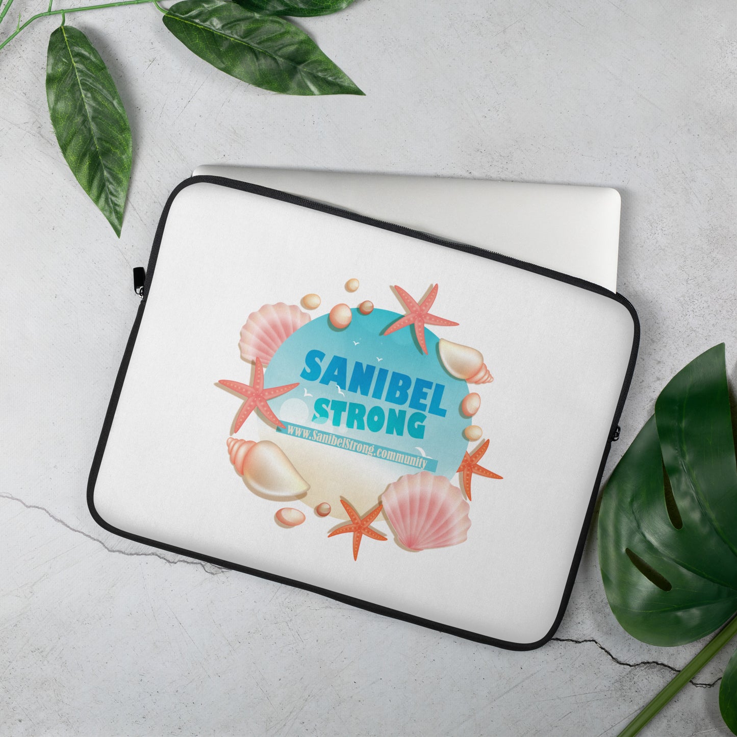 Sanibel Strong Starfish & Seashells - Laptop Sleeve