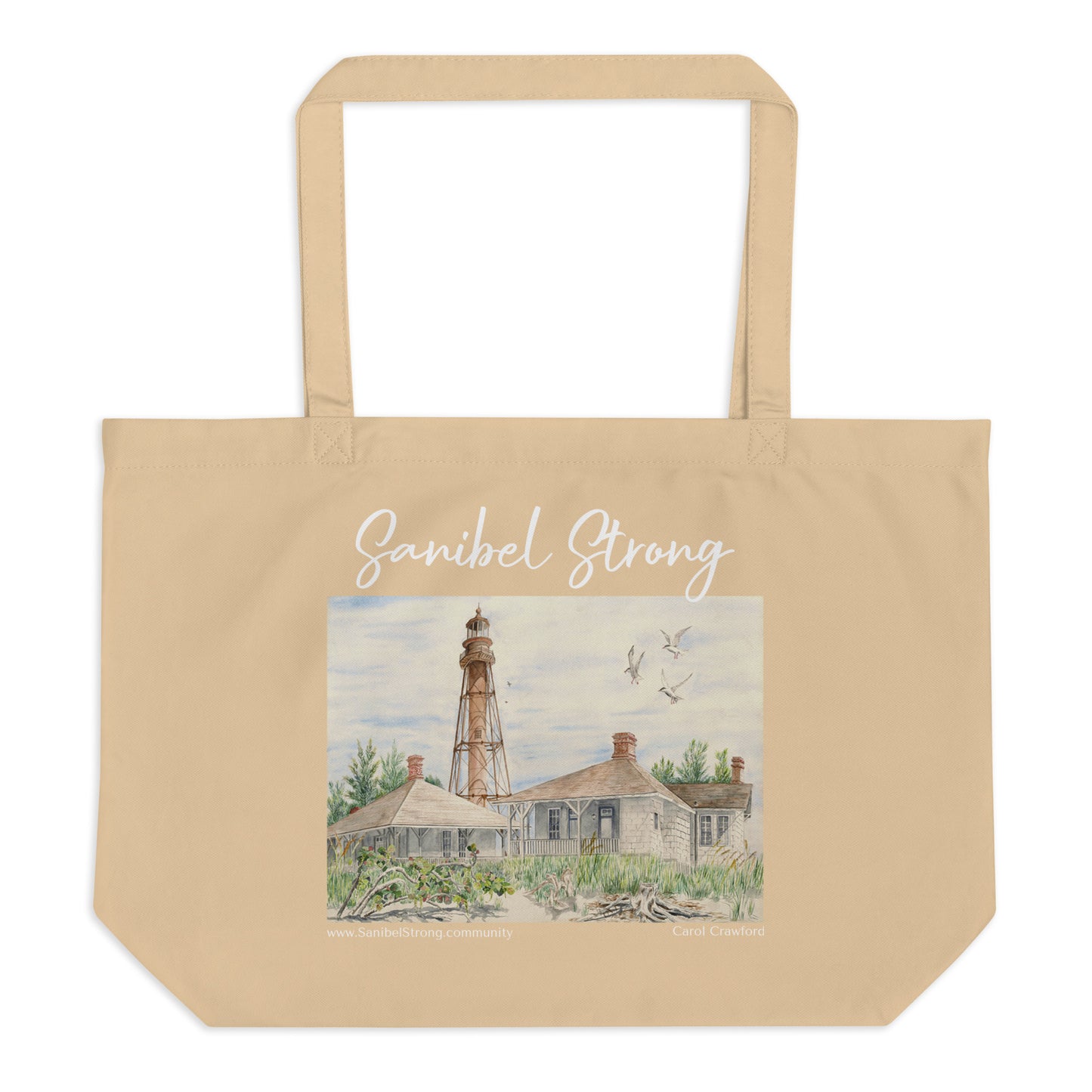 Sanibel Strong Watercolor Tote Bag