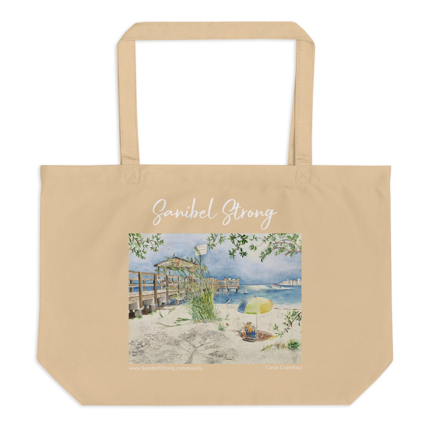 Sanibel Fishing Pier Tote Bag