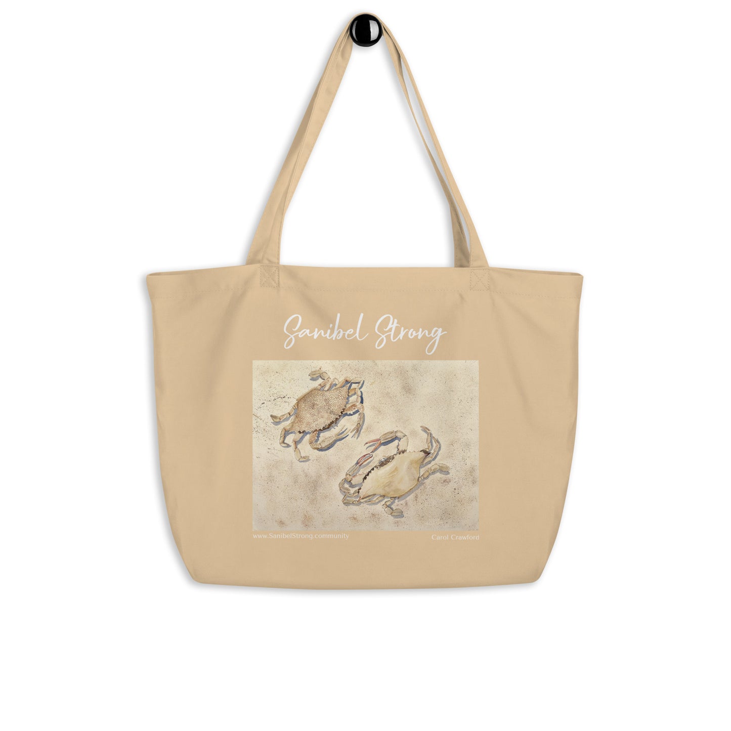 Sanibel Watercolor Crabs Tote Bag