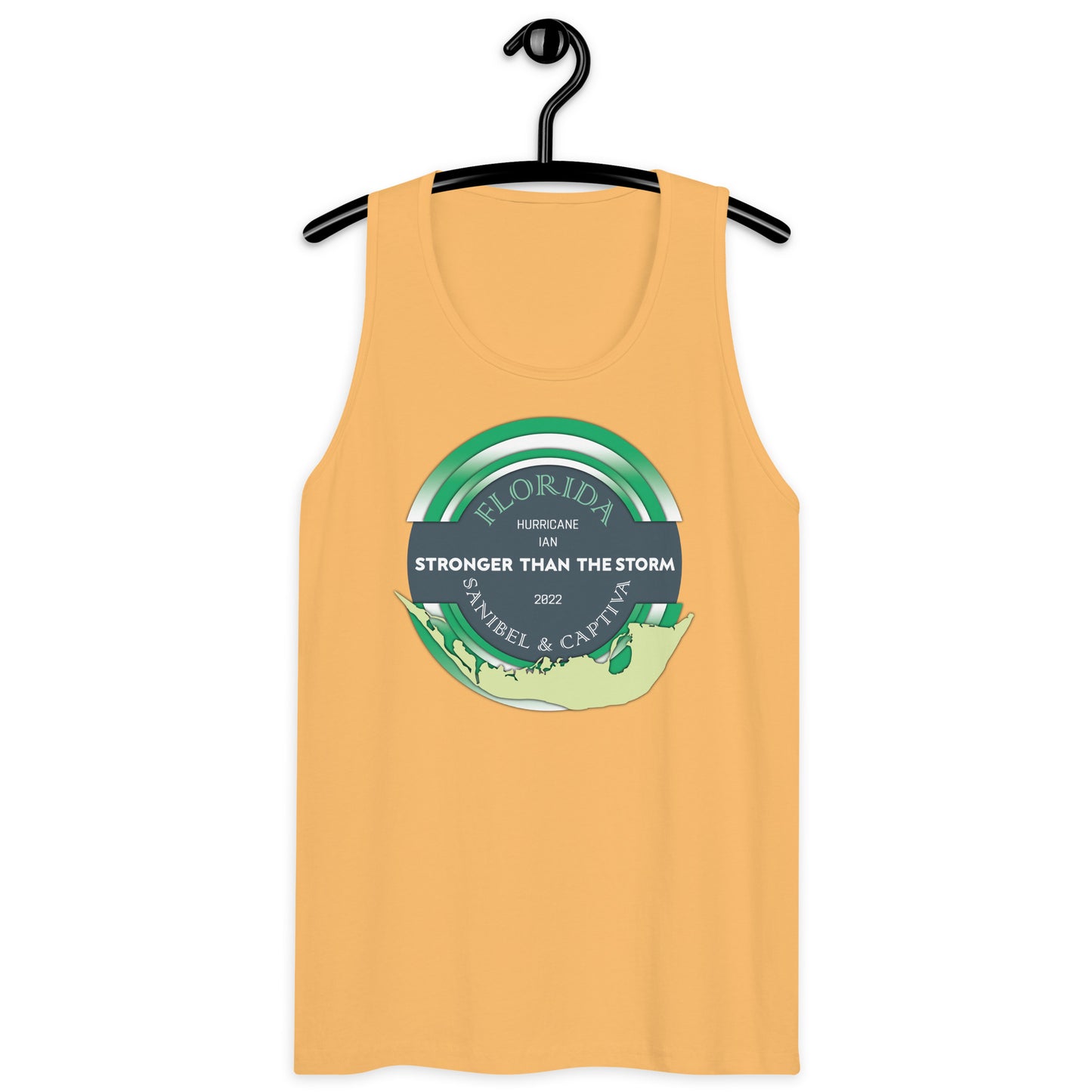 Sanibel Captiva Stronger Than The Storm Men’s Tank Top - True Green Design