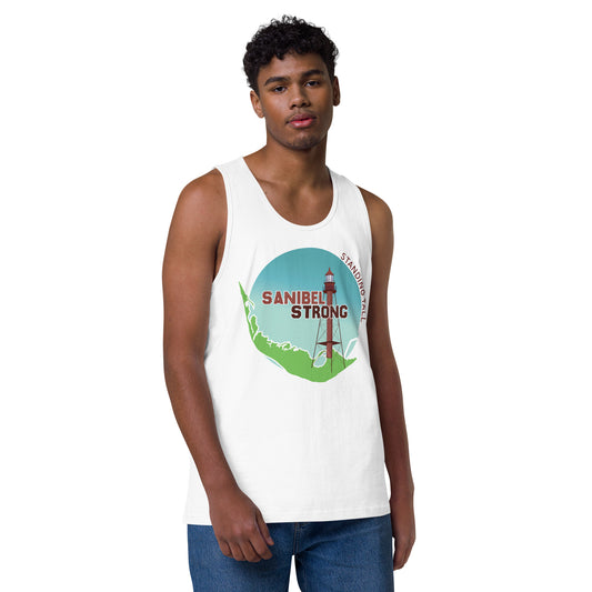 Sanibel Strong Standing Tall Men’s Tank Top