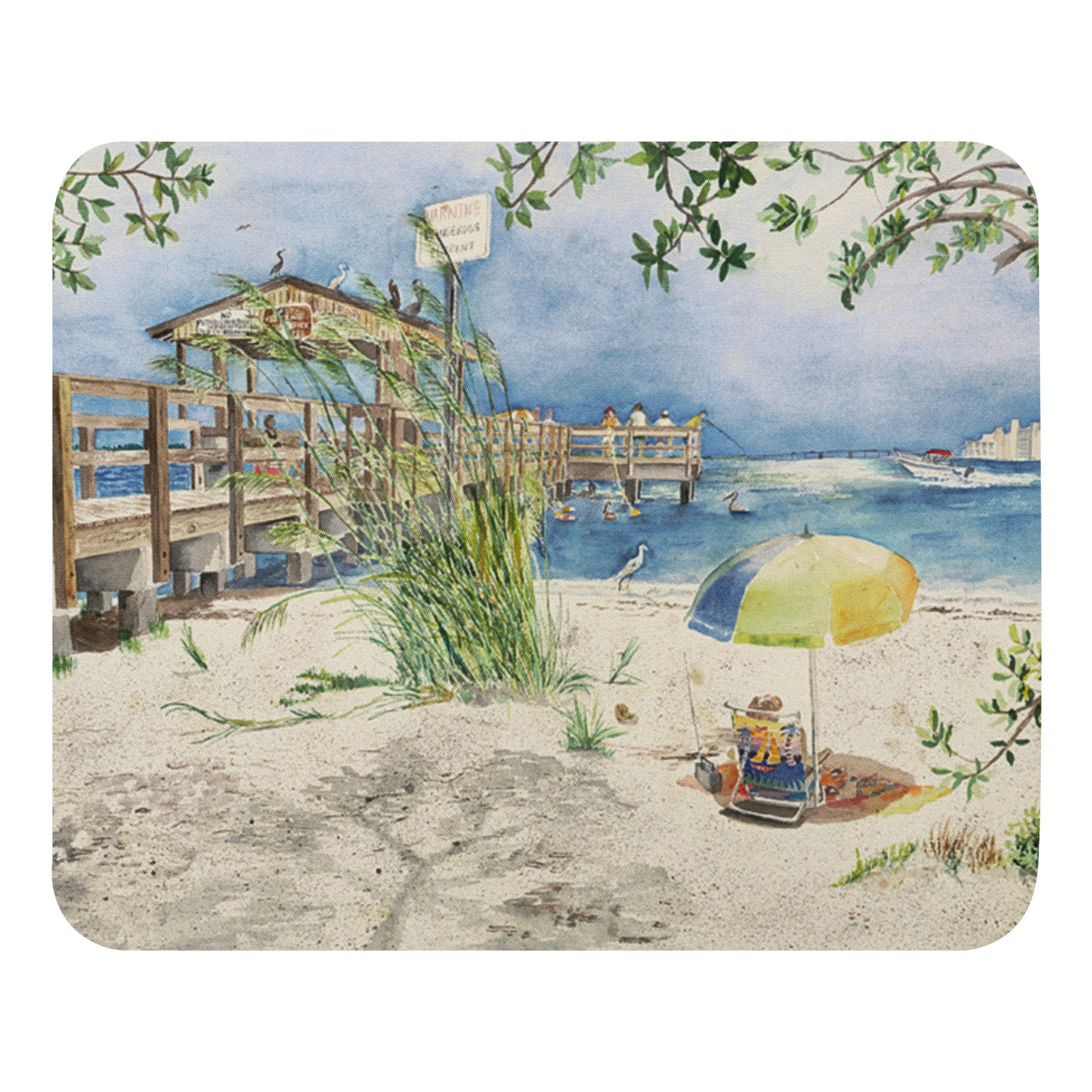 Sanibel Fishing Pier Mouse Pad