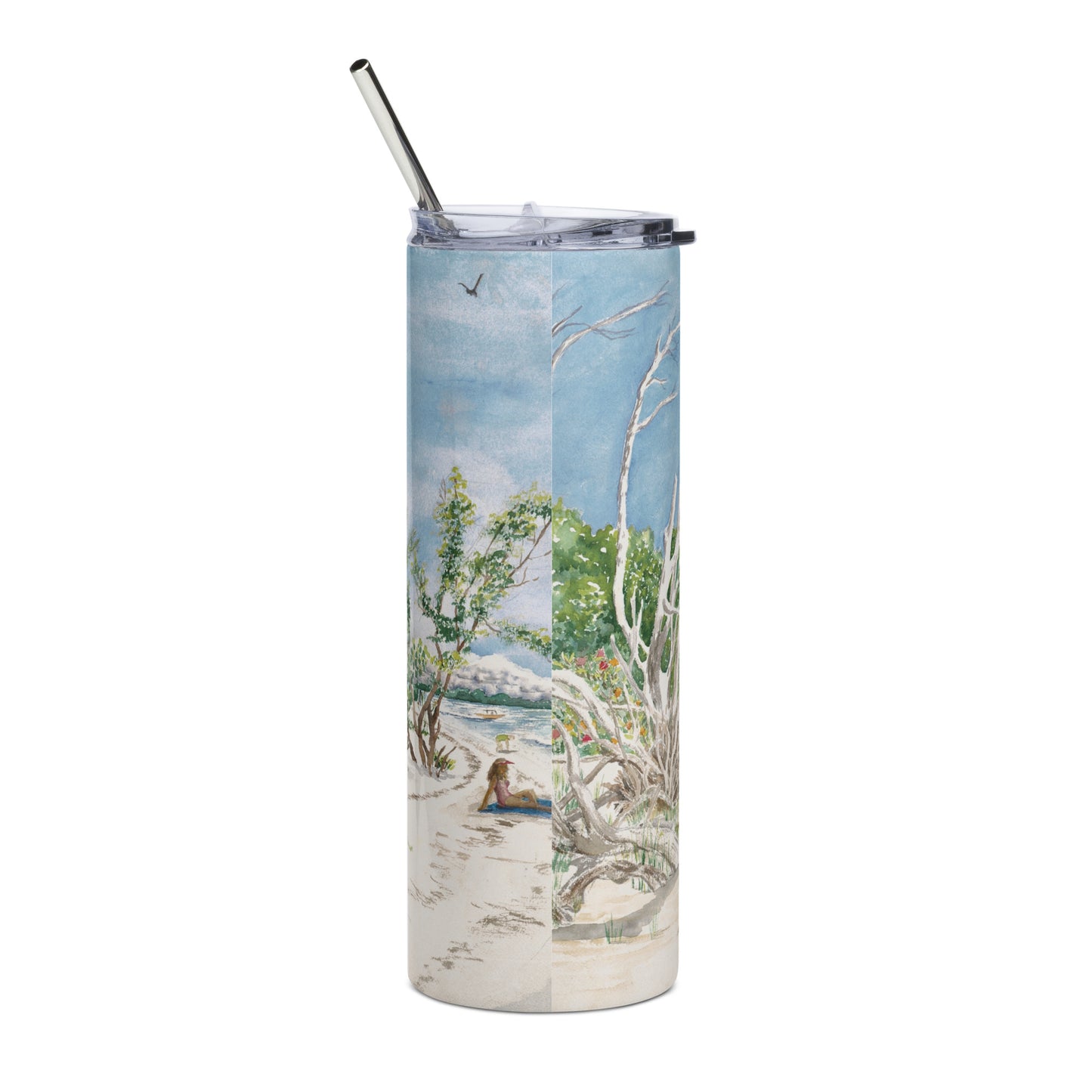 Sanibel Lighthouse Driftwood Tumbler