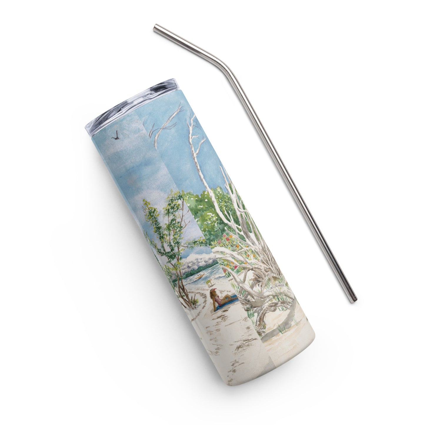 Sanibel Lighthouse Driftwood Tumbler