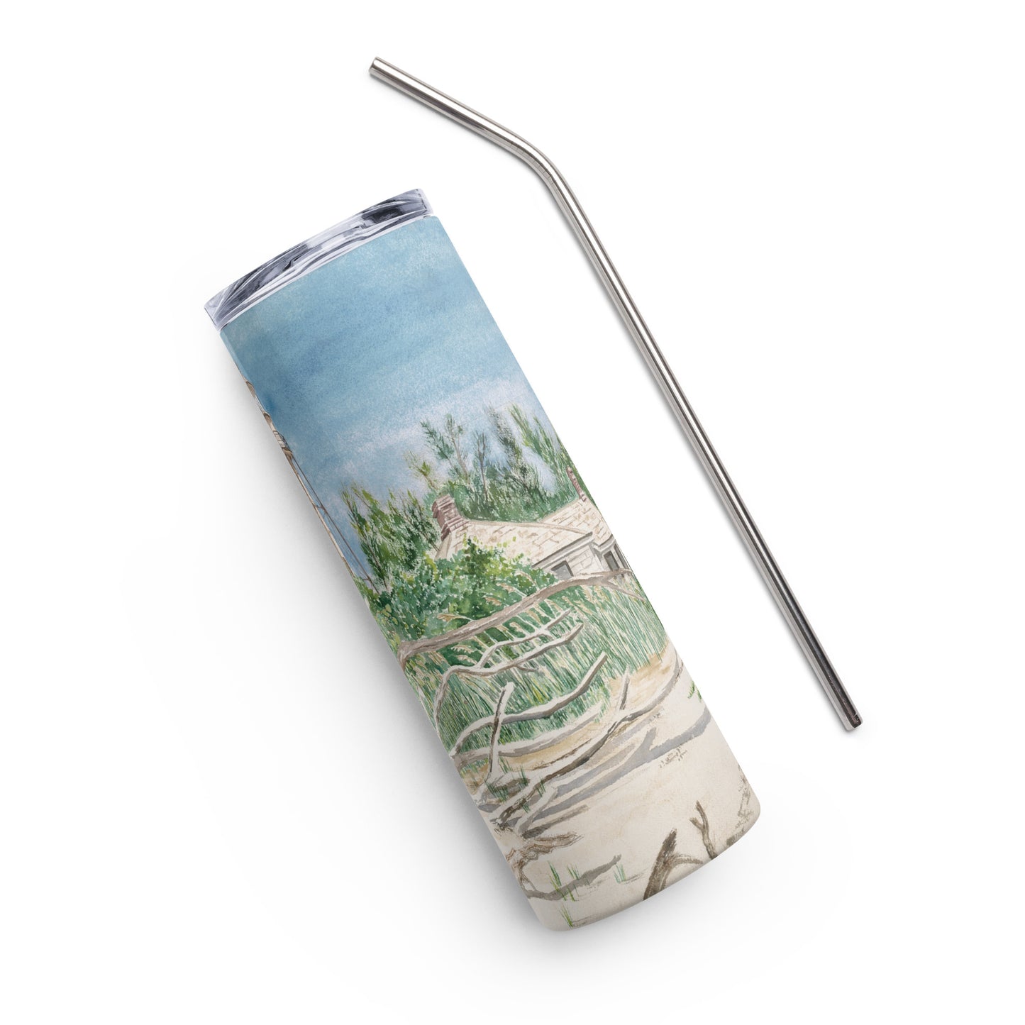 Sanibel Lighthouse Driftwood Tumbler