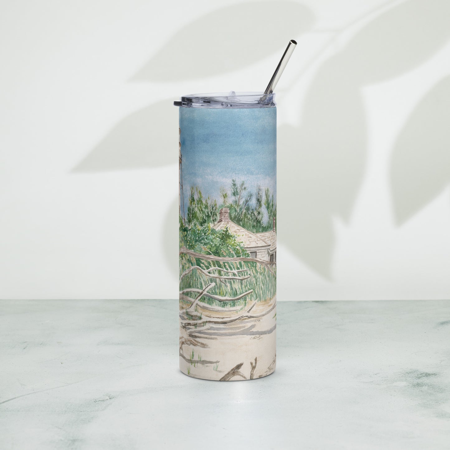 Sanibel Lighthouse Driftwood Tumbler