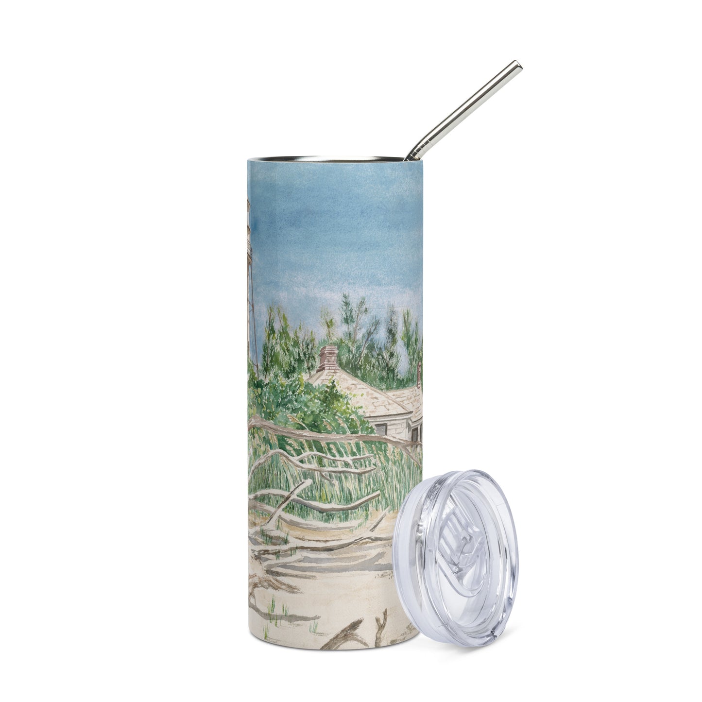 Sanibel Lighthouse Driftwood Tumbler