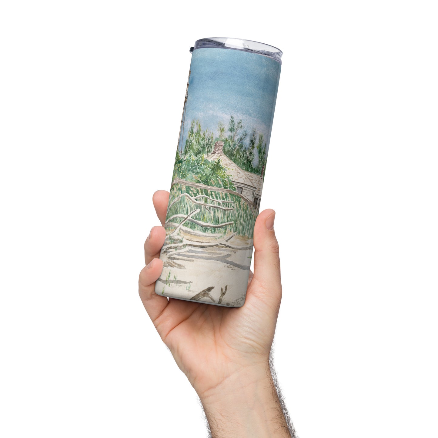 Sanibel Lighthouse Driftwood Tumbler