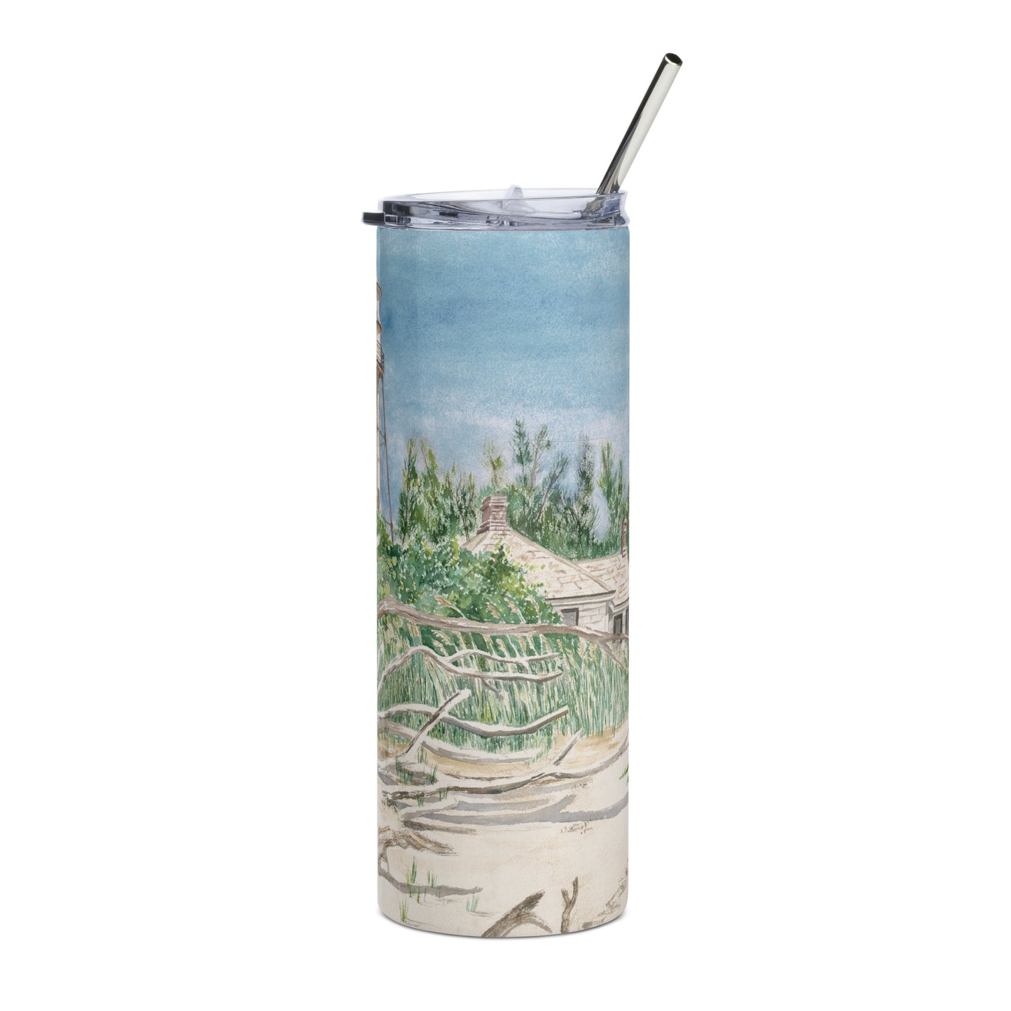 Sanibel Lighthouse Driftwood Tumbler