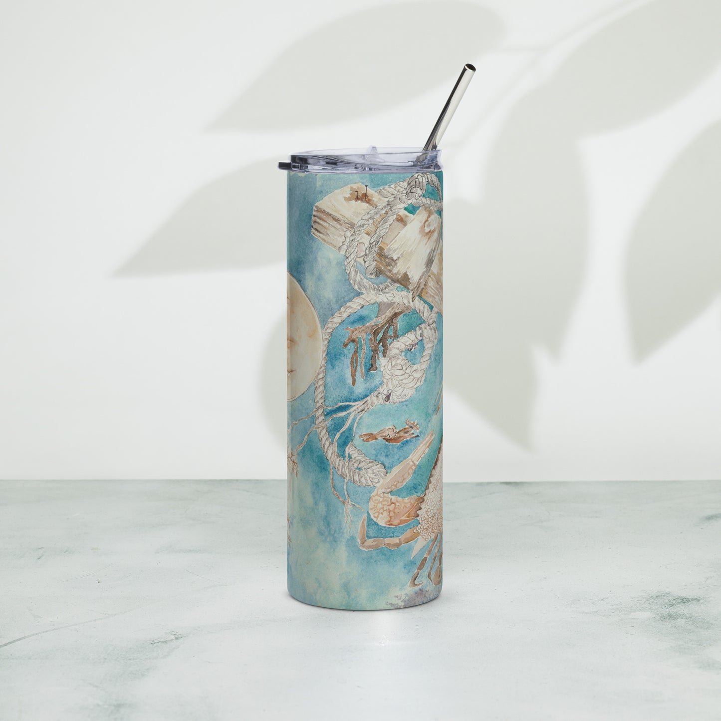Sanibel Sea Life Carol Crawford Watercolor Tumbler
