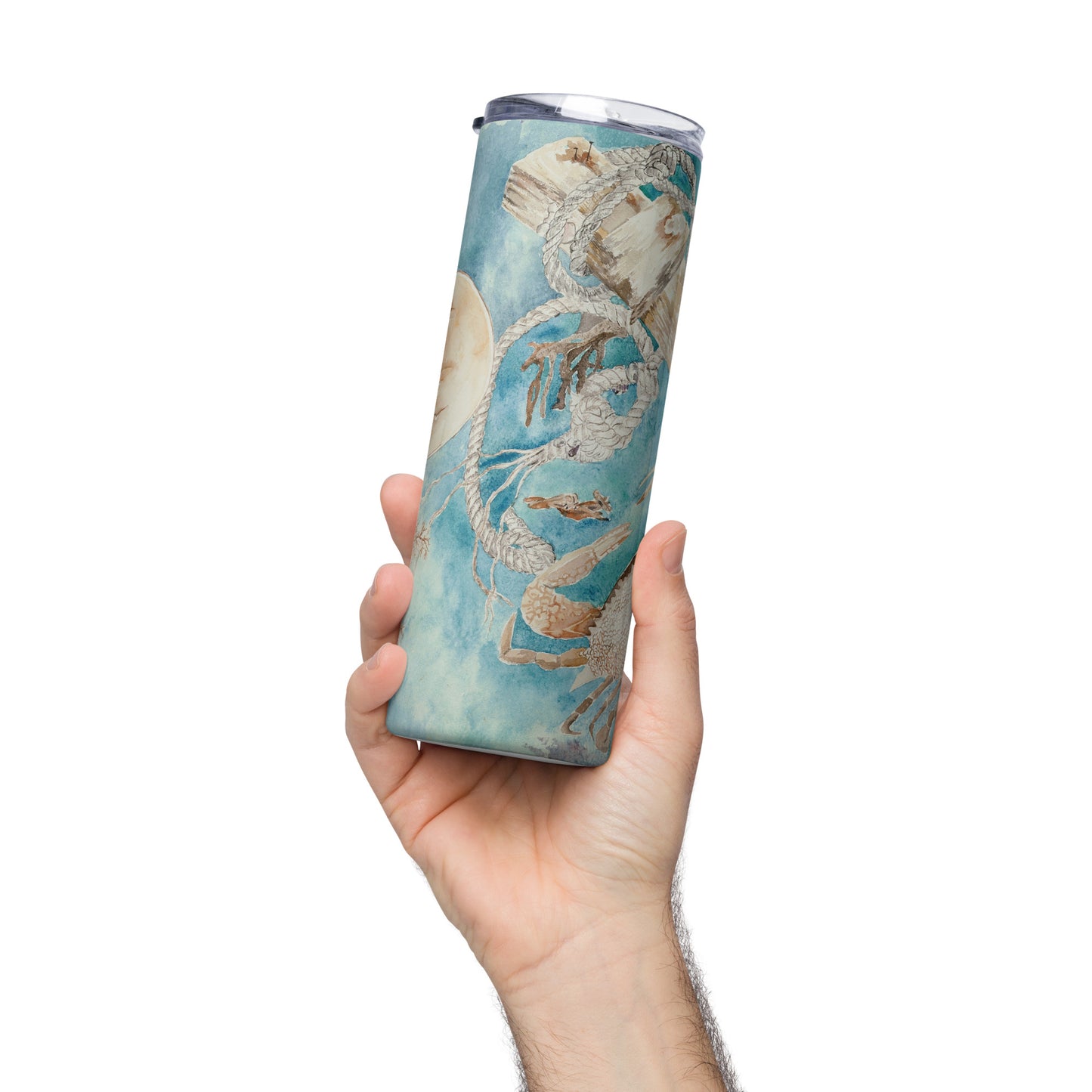 Sanibel Sea Life Carol Crawford Watercolor Tumbler