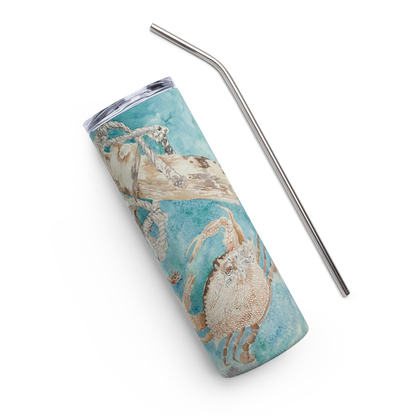 Sanibel Sea Life Carol Crawford Watercolor Tumbler