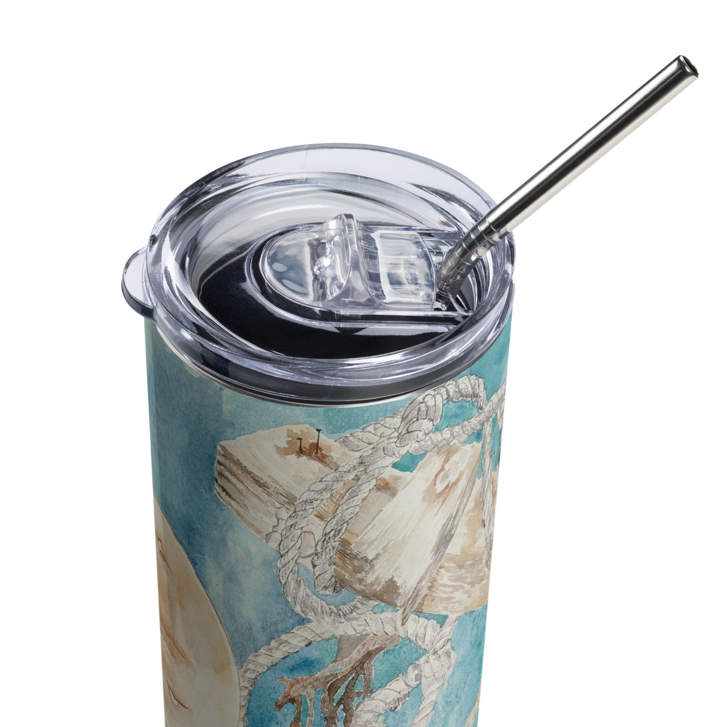 Sanibel Sea Life Carol Crawford Watercolor Tumbler