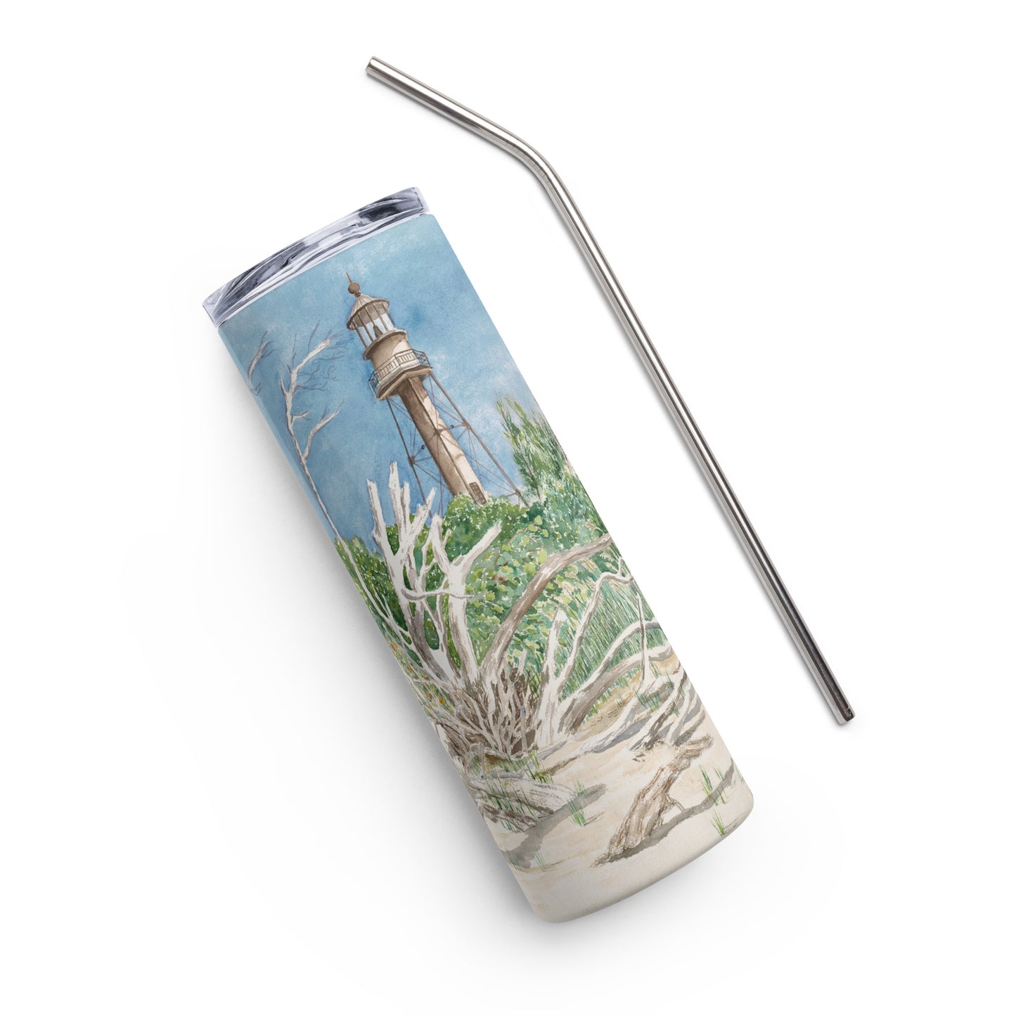 Sanibel Lighthouse Driftwood Tumbler
