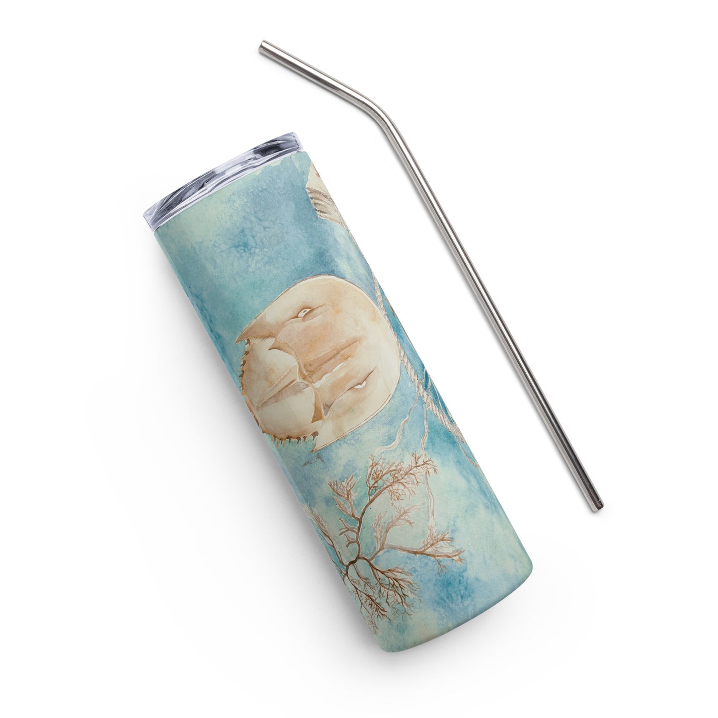 Sanibel Sea Life Carol Crawford Watercolor Tumbler