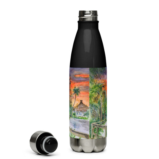 Sanibel Lighthouse Scott Kish Watercolor Stainless Steel Water Bottle