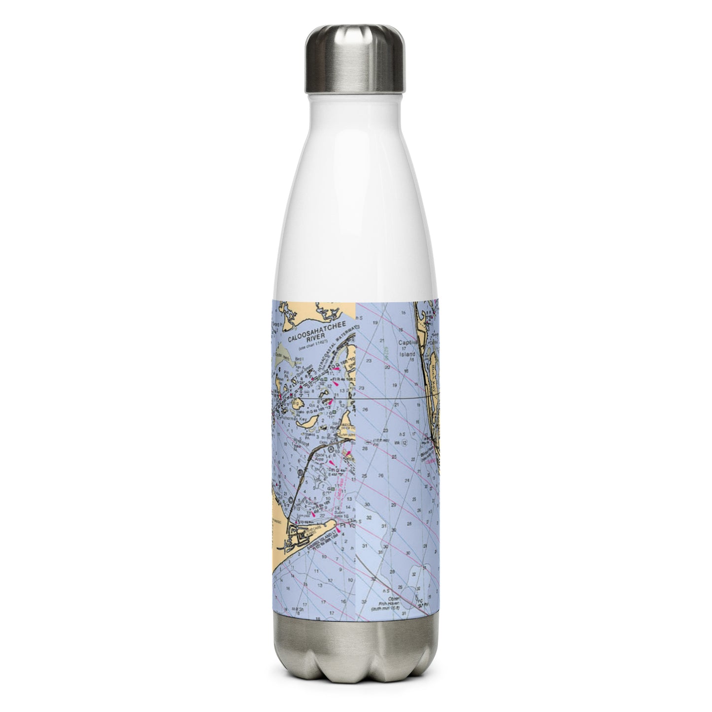 Sanibel Map Water Bottle