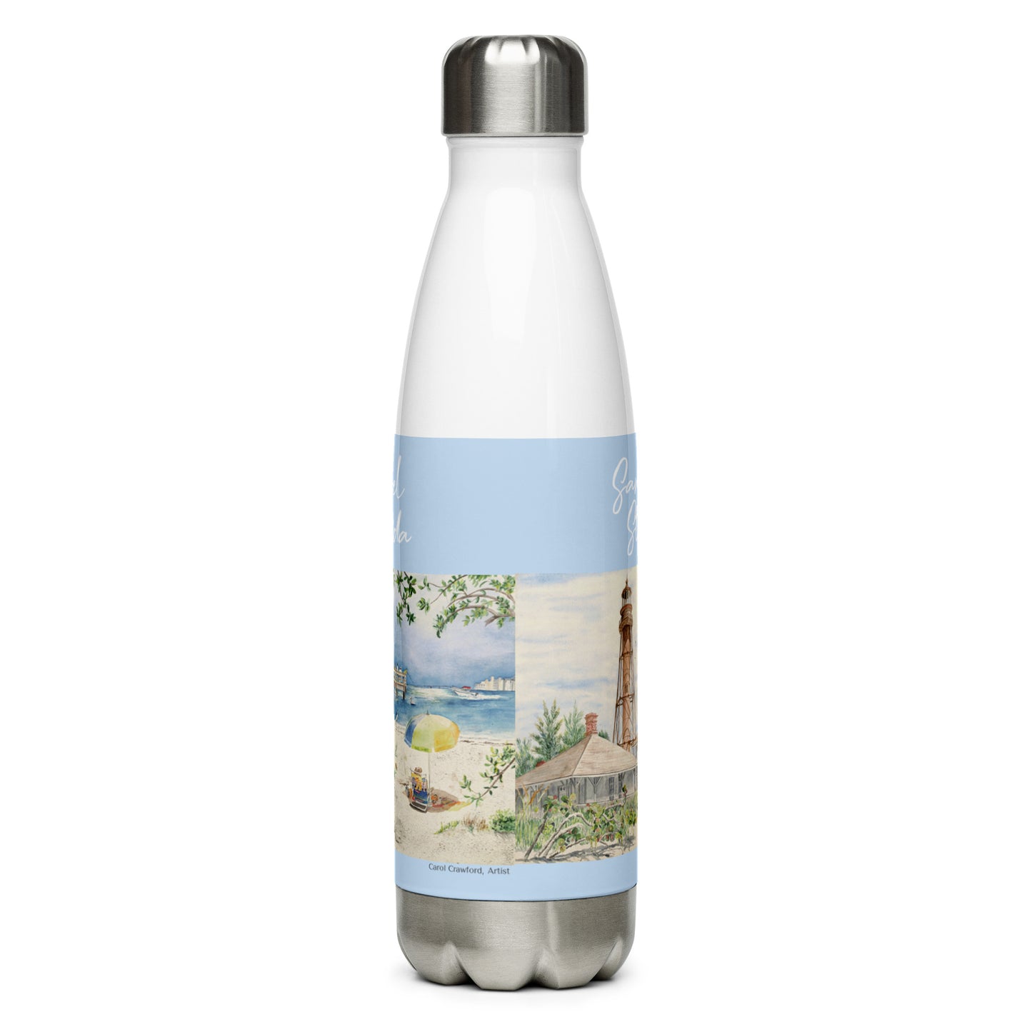 Sanibel Watercolor Water Bottle