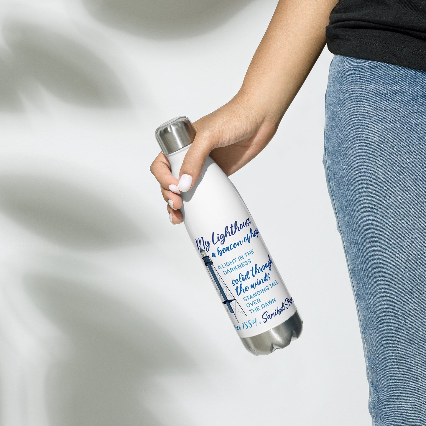 My Lighthouse Poem - Stainless Steel Water Bottle