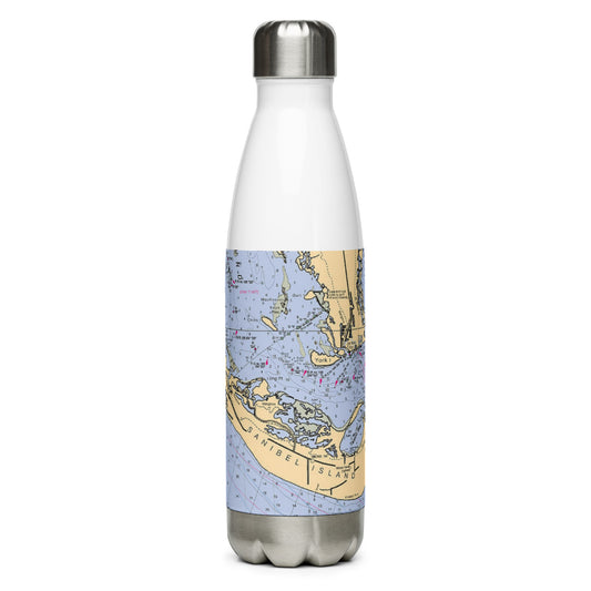 Sanibel Map Water Bottle